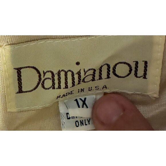 Damianou Women’s Gold lace Top Size 1X - Picture 3 of 4